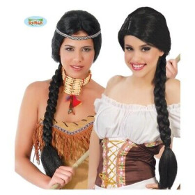 Peluca Trenza Negra
