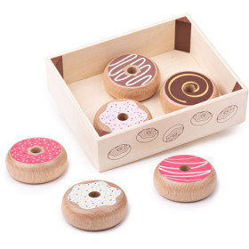 Caja De Donuts De Madera De Bigjigs