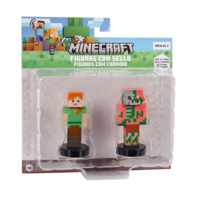 Pack 2 Figuras Minecraft Surtido De Bizak