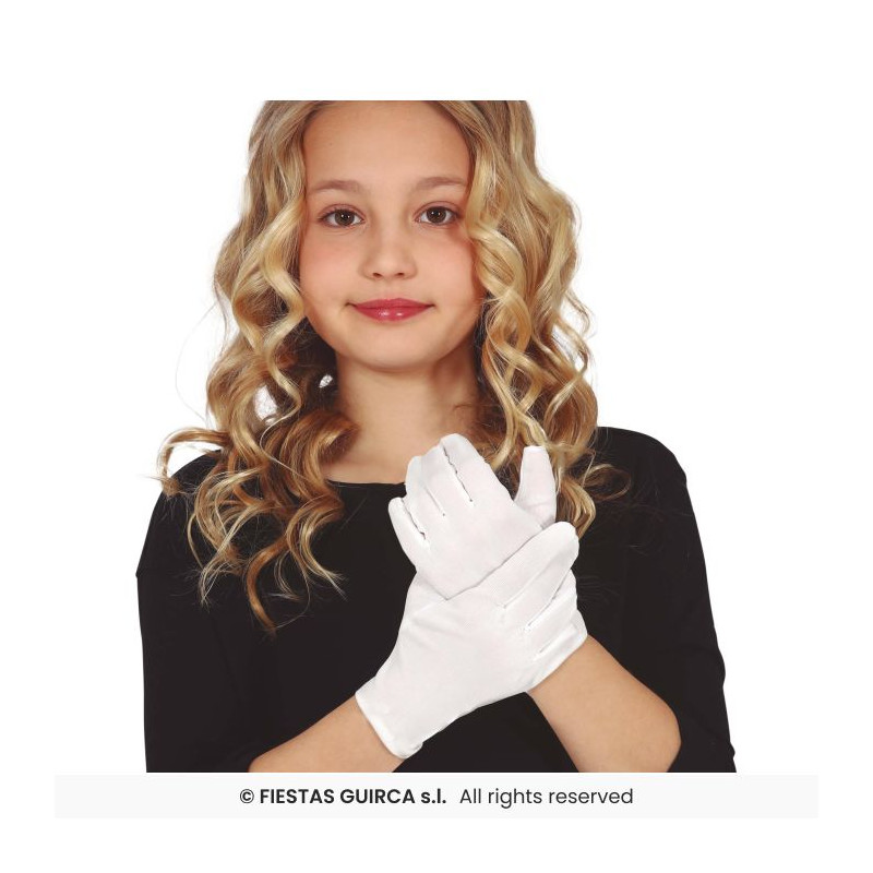 Guantes Blancos Infantiles 17 Cm