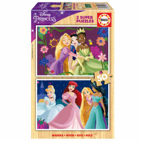 Puzzle Princesas Disney 2x50 Pzs De Educa