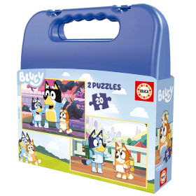 Puzzle Maleta Bluey 2x20 Pzs