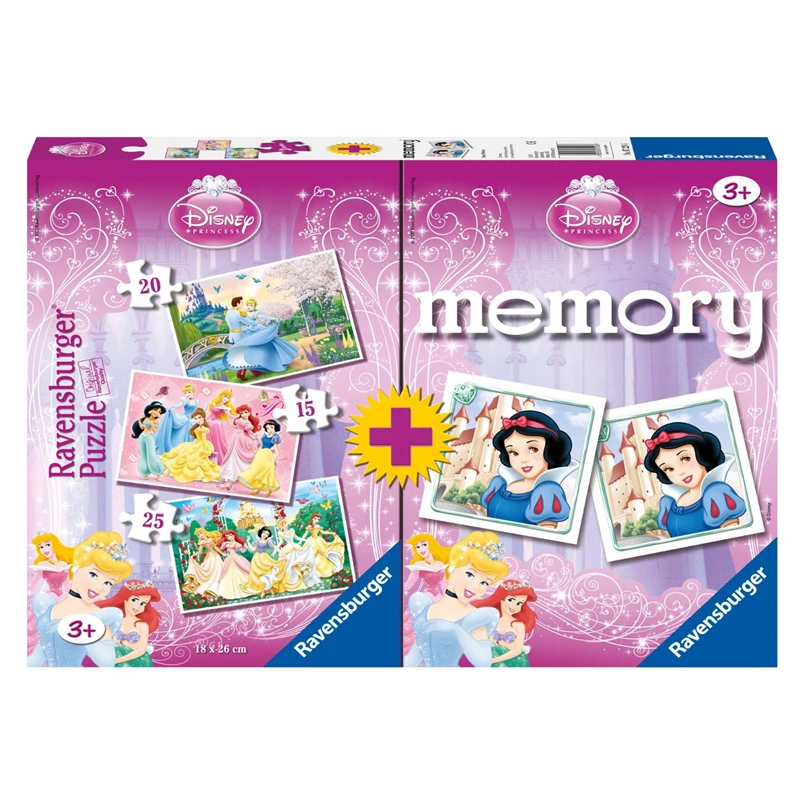 Puzzle Princesas Disney Y Memory De Ravensburger