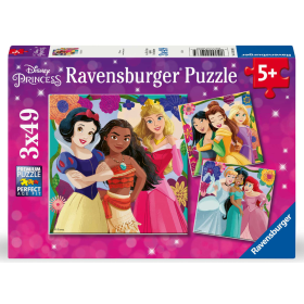Puzzle Princesas Disney 3x49 Pzs De Ravensburger