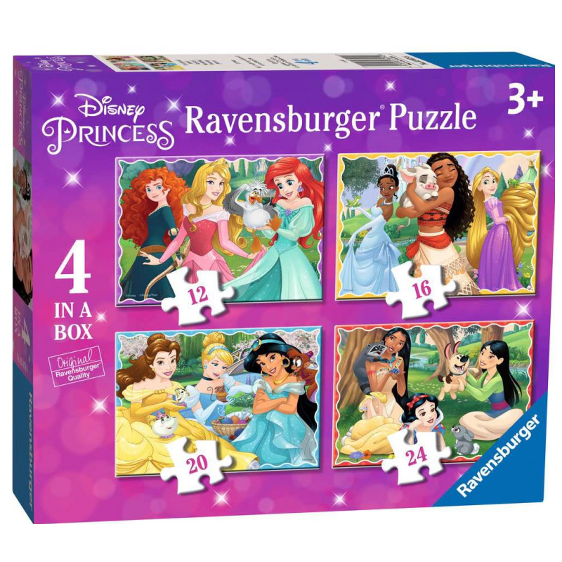 Puzzle Progresivo Princesas Disney 12/16/20/24 Pzs De Ravensburger