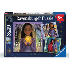 Puzzle Disney Wish 3x49 Pzs De Ravensburger
