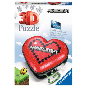 Puzzle 3D Corazón Minecraft 54 Pzs De Ravensburger