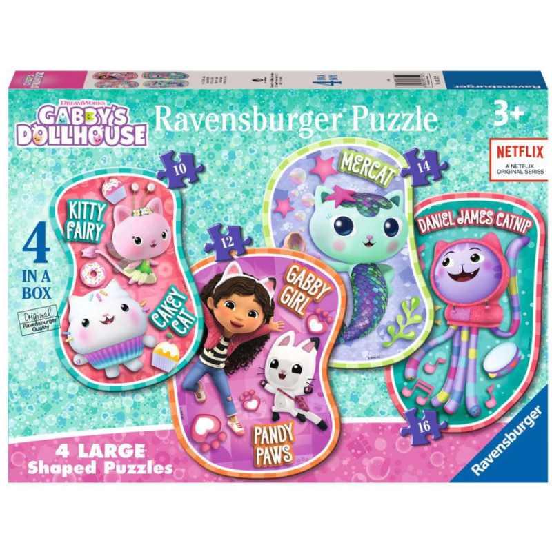 Puzzle La Casa De Muñecas De Gabby 4xExtralargos De Ravensburger