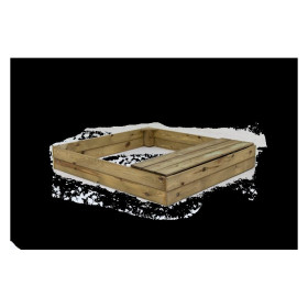 Arenero de madera Masgames KASSI con cajón-banco 