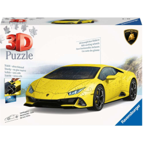 Puzzle 3D Lamborghini Huracán Amarillo 156 Pzs