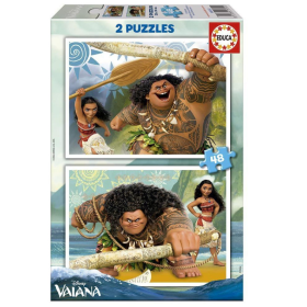 Puzzle Vaiana 2x48 Pzs