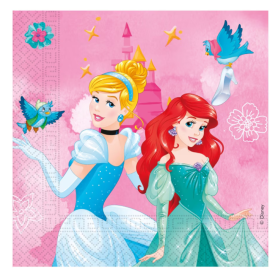 Servilletas Princesas 33x33 Cm 20 Uds