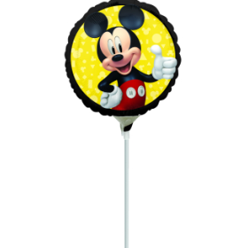 Globo Con Palo Mickey Mouse De Fiesta Y Cumpleaños