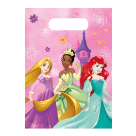Bolsas Plástico Princesas Disney 6 UDS De Fiesta y Cumpleaños