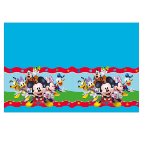 Mantel Plástico 120x180cm Mickey Rock De Fiesta Y Cumpleaños