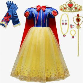 Disfraz Princesa Blancanieves 5-6 Años De Ataa