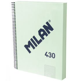 Cuaderno A4 Verde Espiral Cuadricula Milan De Vuelta Al Cole