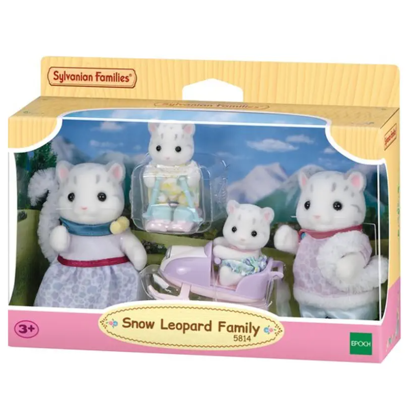 Sylvanian Families Familia Leopardo De Las Nieves De Sylvanian Families