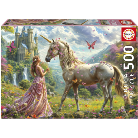 Puzzle Hadas Unicornios Mariposas 500 Pcs