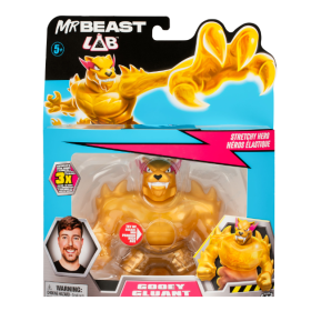 Mr Beast Figura Elástica Oozey Silver De Famosa