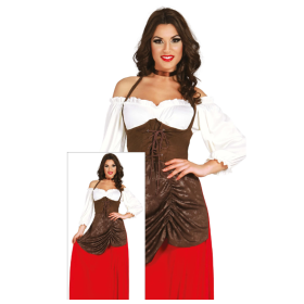 Disfraz Tabernera Adulta Falda Roja Talla 40-42 (L) De Guirca