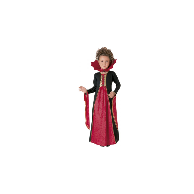 Disfraz Vampiresa Gotica Roja Infantil Talla 3-4 Años De Rubies