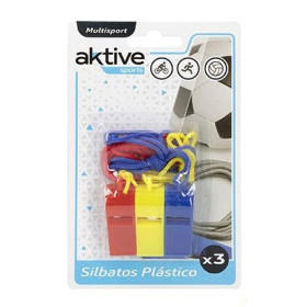 Pack 3 Silbatos De Plastico