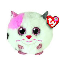 TY PUFFIES MUFFIN WHITE CAT 10 CM