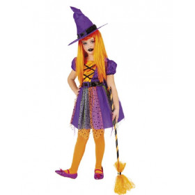 Disfraz Bruja Superstar Purpy Infantil T.L 8-10 Años