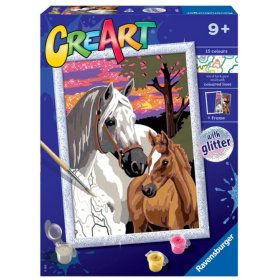 CREART SUNSET HORSES