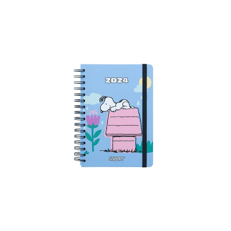 Agenda Anual 2024 Snoopy Semana/Vista