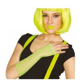Guantes Malla Verde Neón 26 Cm