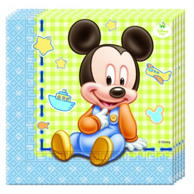 Bolsa 20 Servilletas Baby Mickey