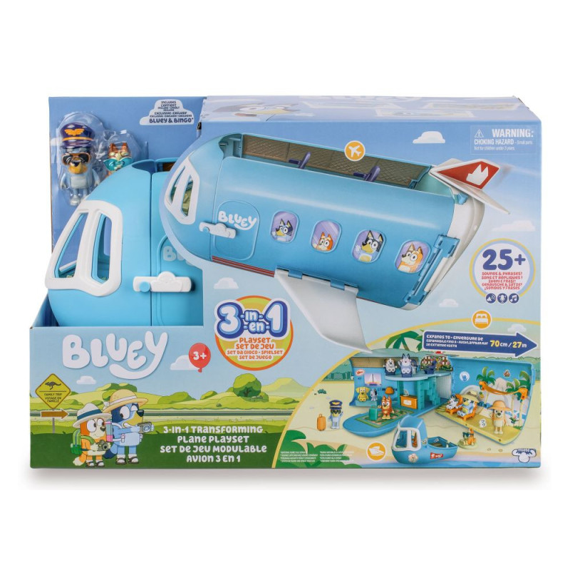 Bluey Avión 3 En 1